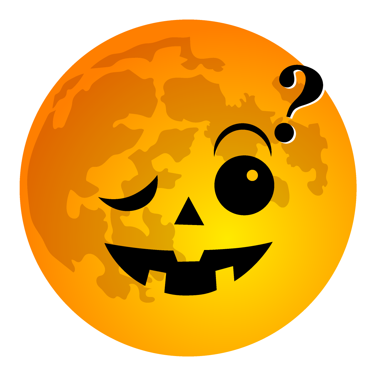 Thinking Halloween Moon