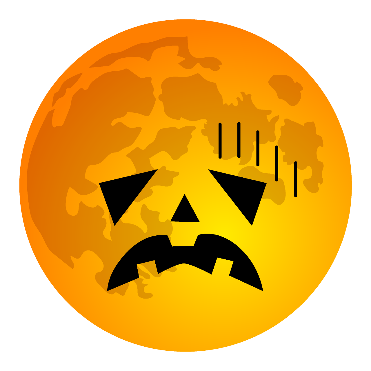 Depressed Halloween Moon