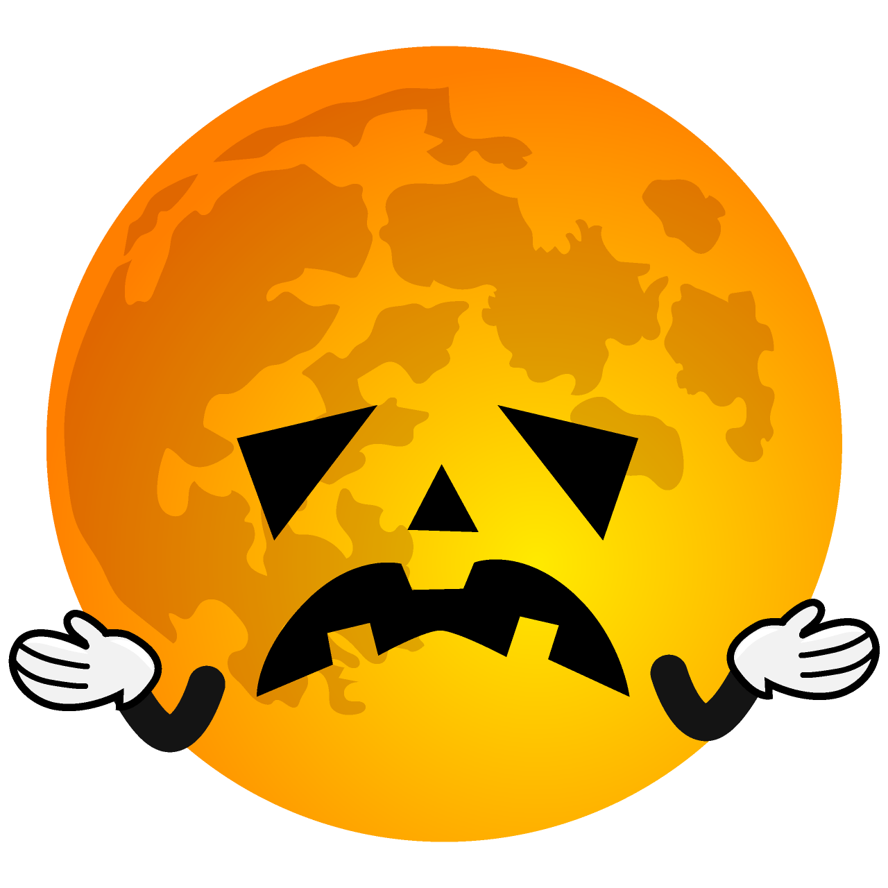 Troubled Halloween Moon