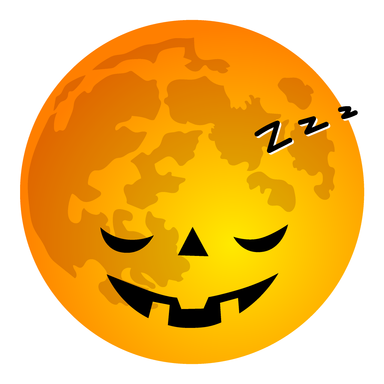 Sleeping Halloween Moon