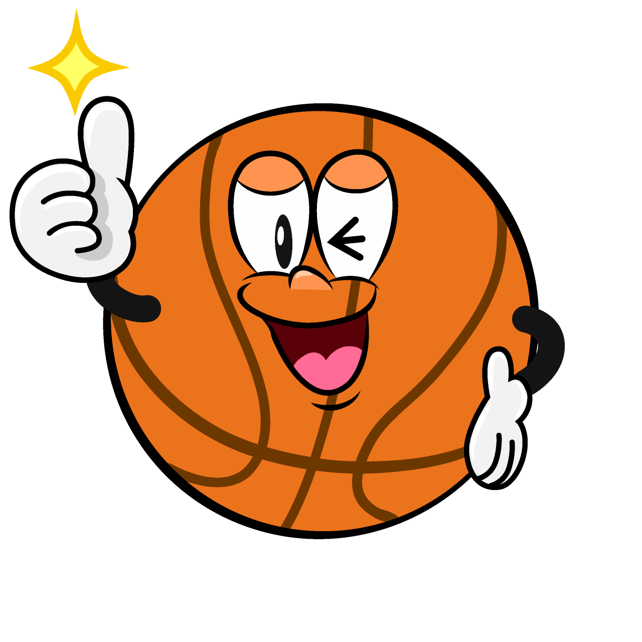 Thumbs up Basketball