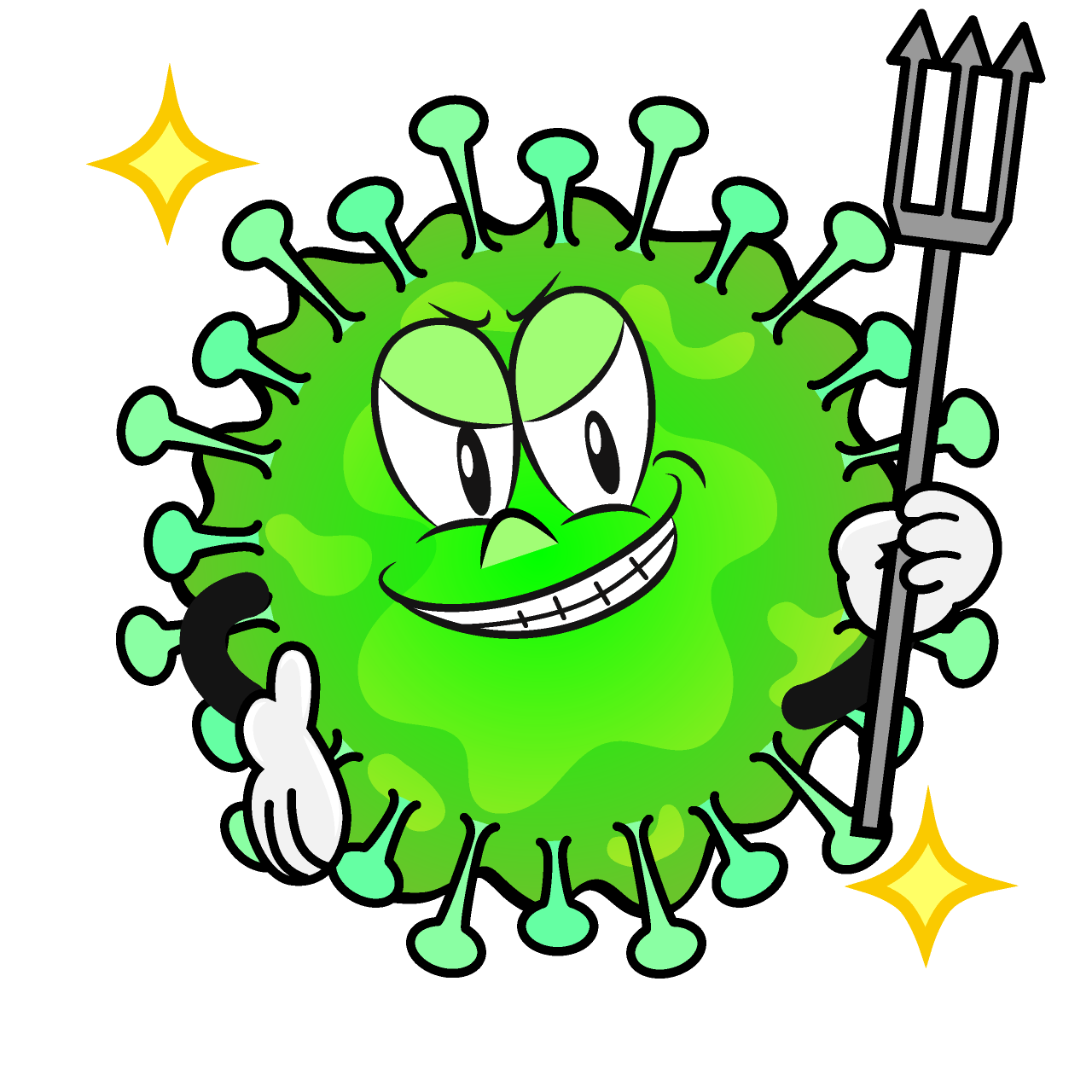 Glitter Tooth Bacteria