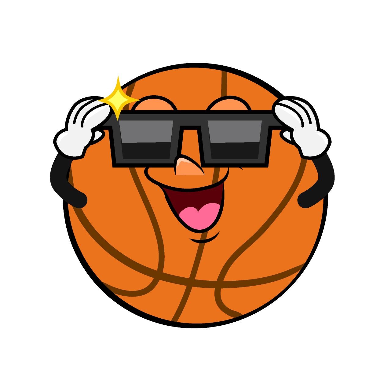 Basketball with Sunglasses