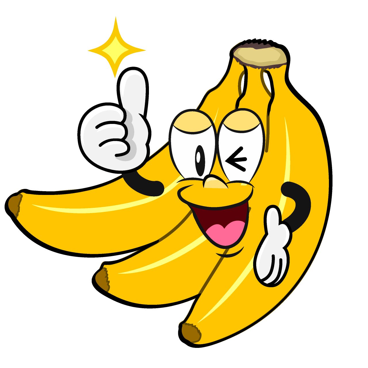 Thumbs up Bunch of Bananas