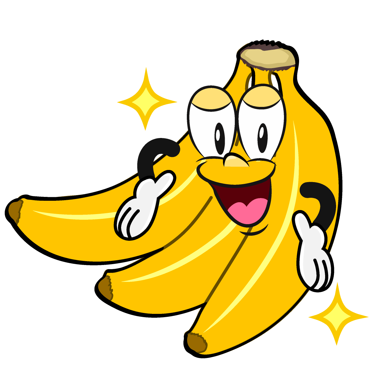 Glitter Bunch of Bananas
