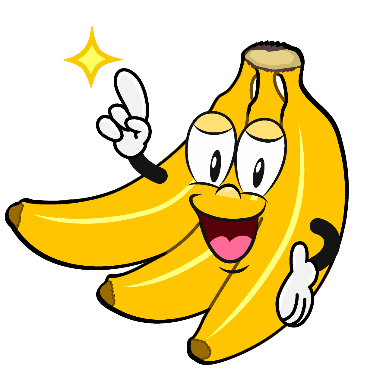 Posing Bunch of Bananas