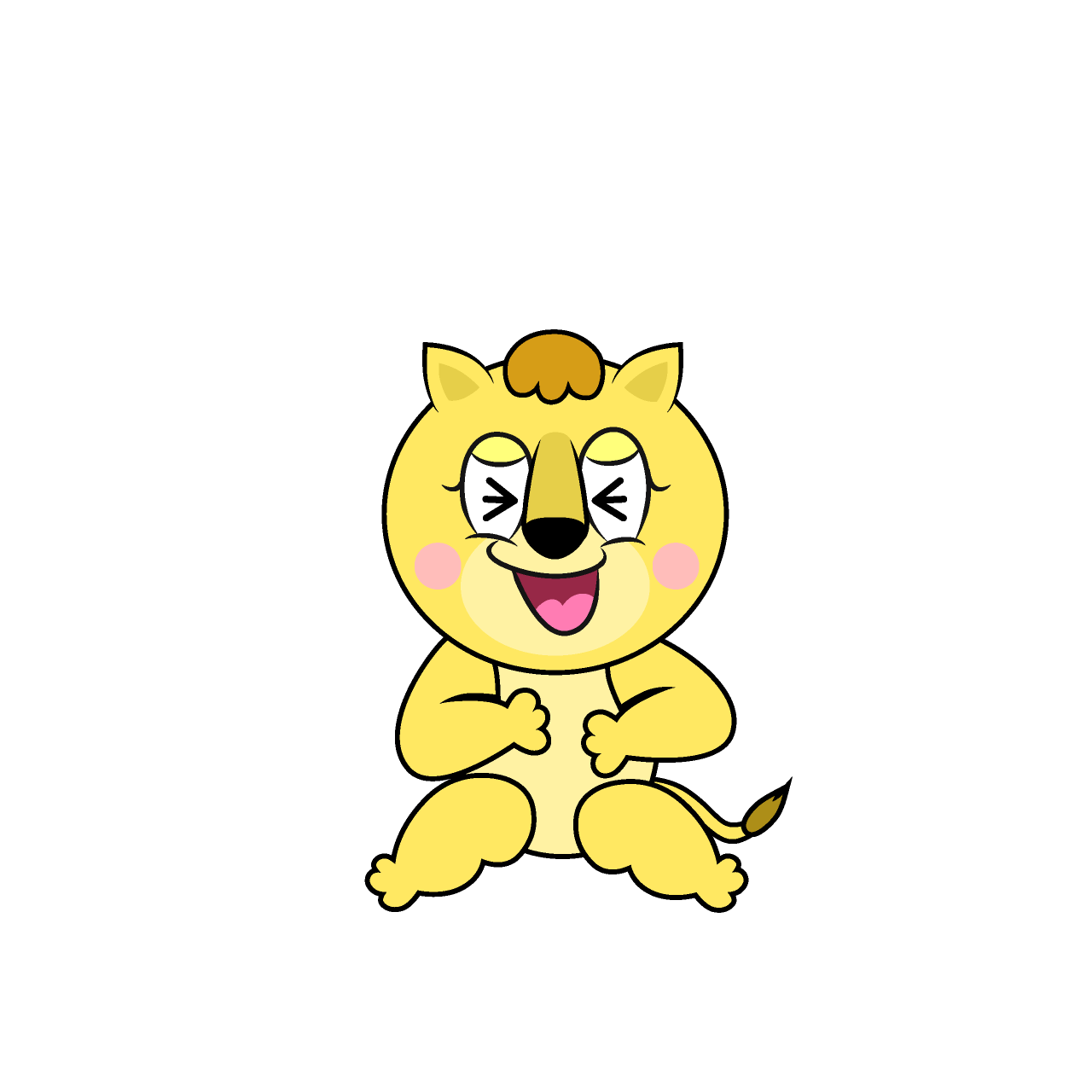 Laughing Lila Lion