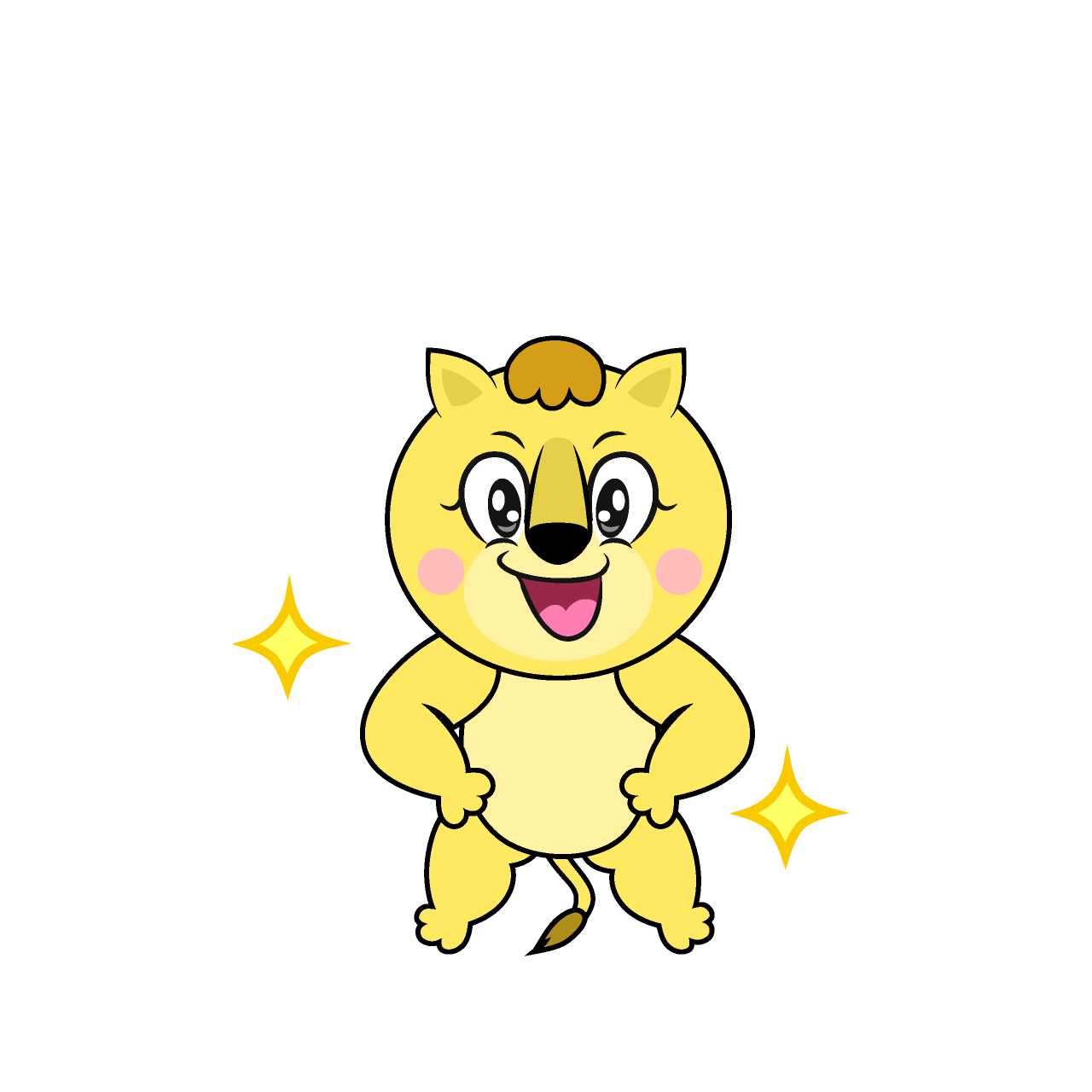 Glitter Lila Lion