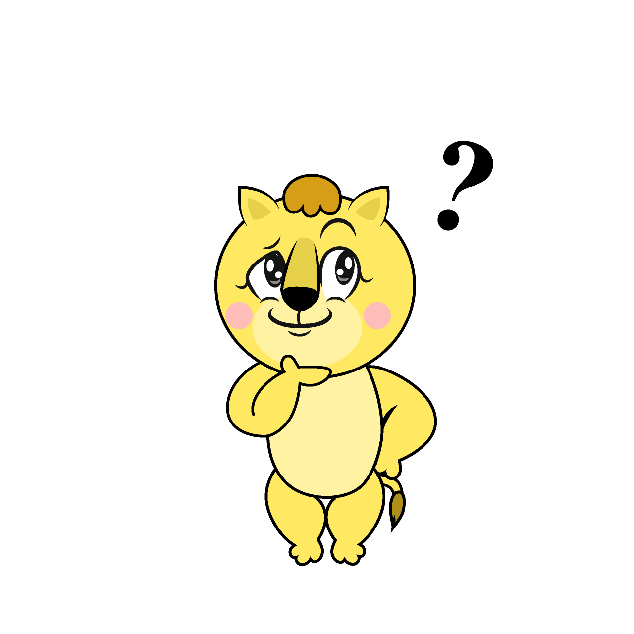 Thinking Lila Lion