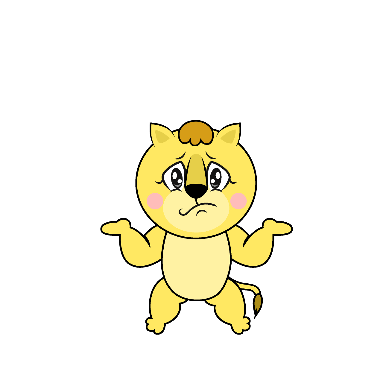 Troubled Lila Lion