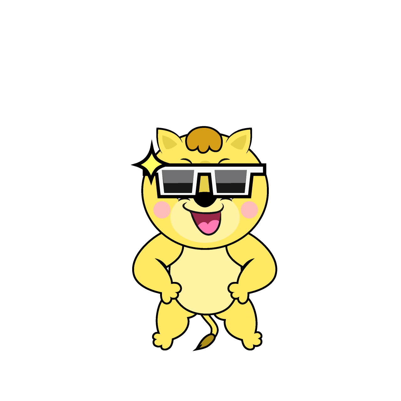 Cool Lila Lion