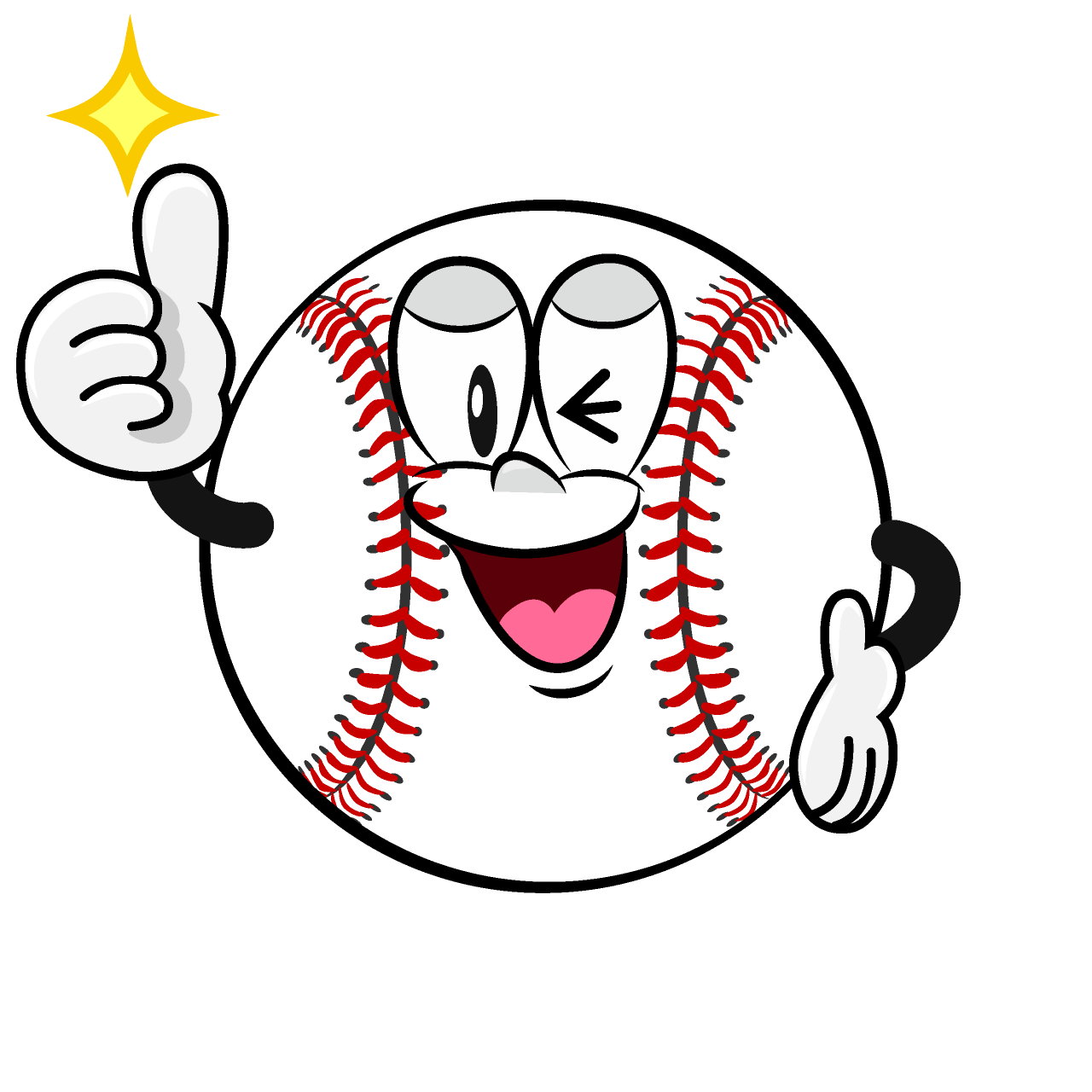 Thumbs up Baseball