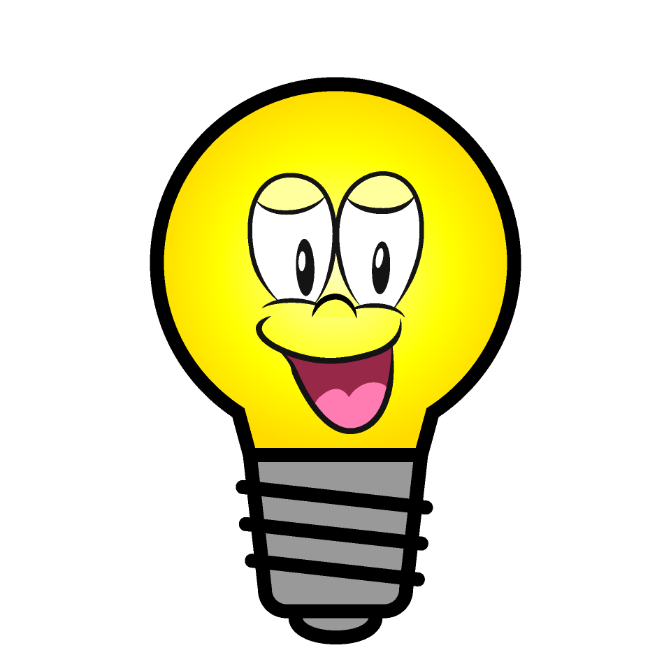 Smiling Light Bulb