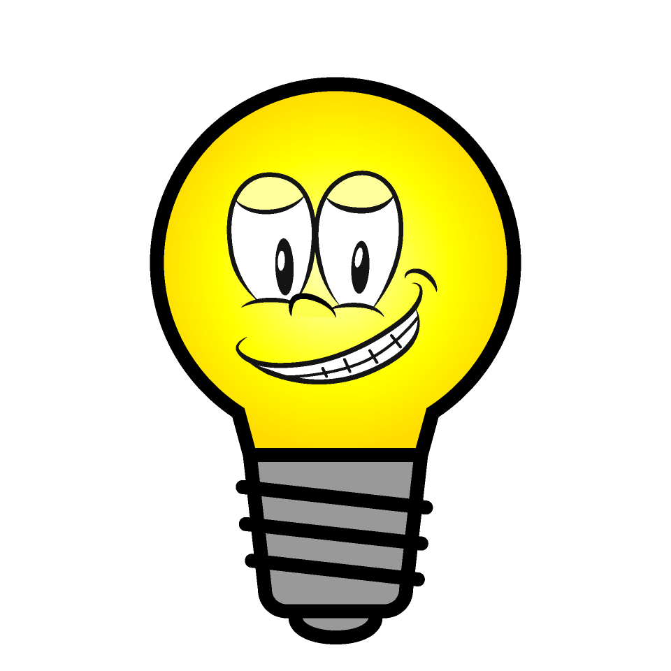 Grinning Light Bulb
