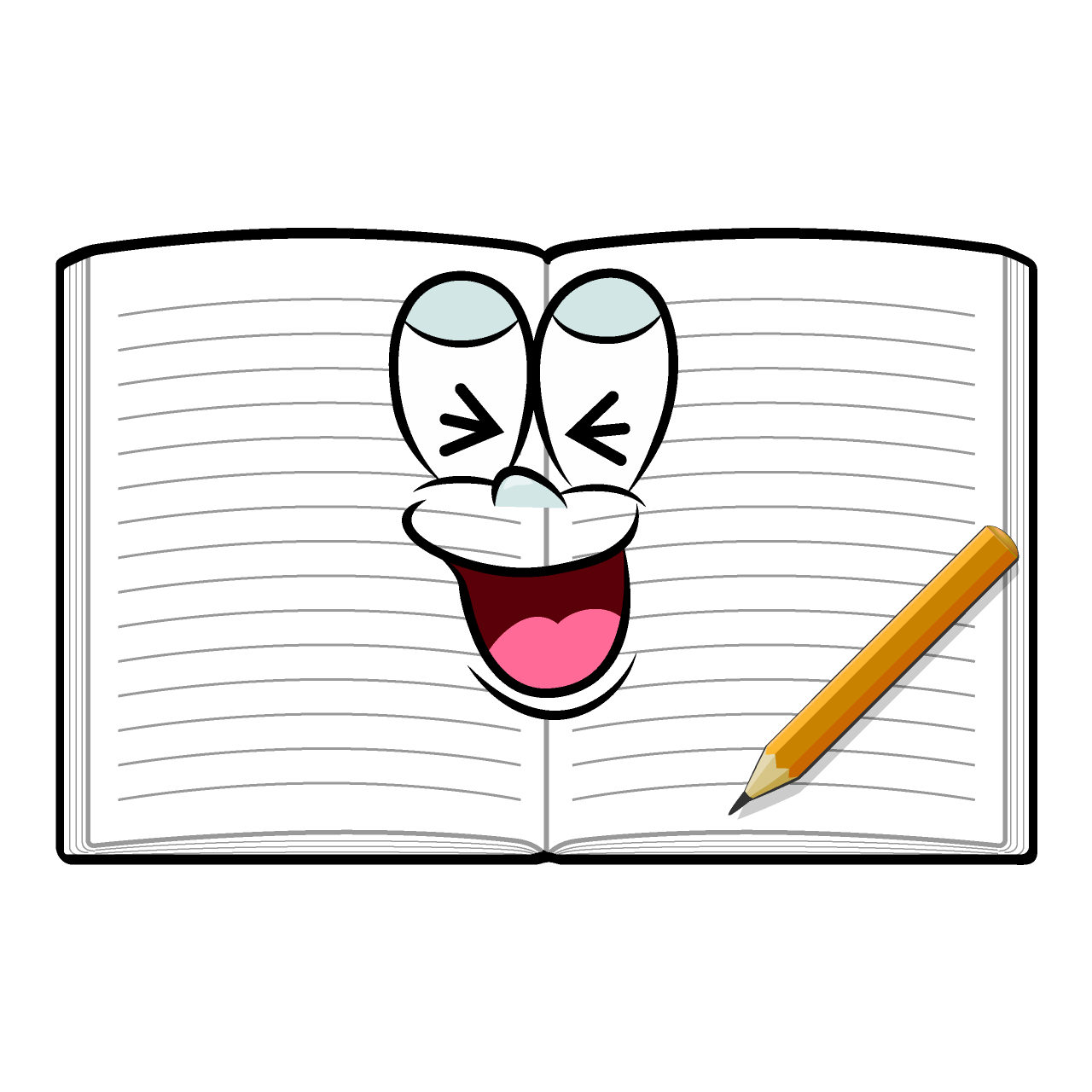 Laughing Open Notebook