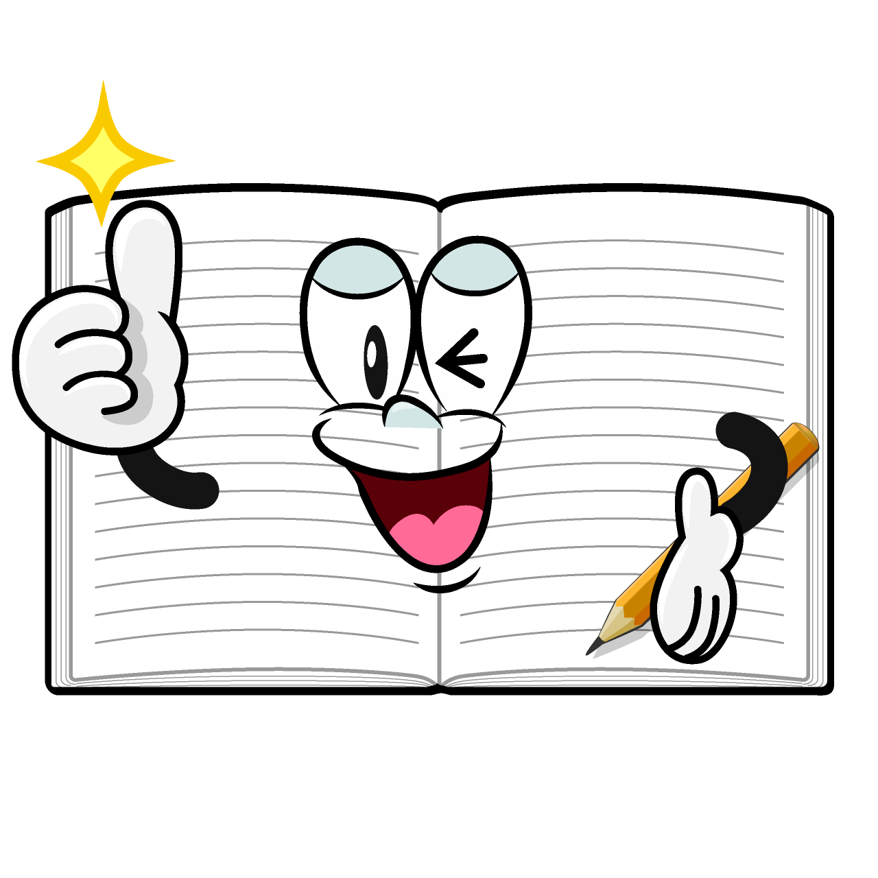 Thumbs up Open Notebook
