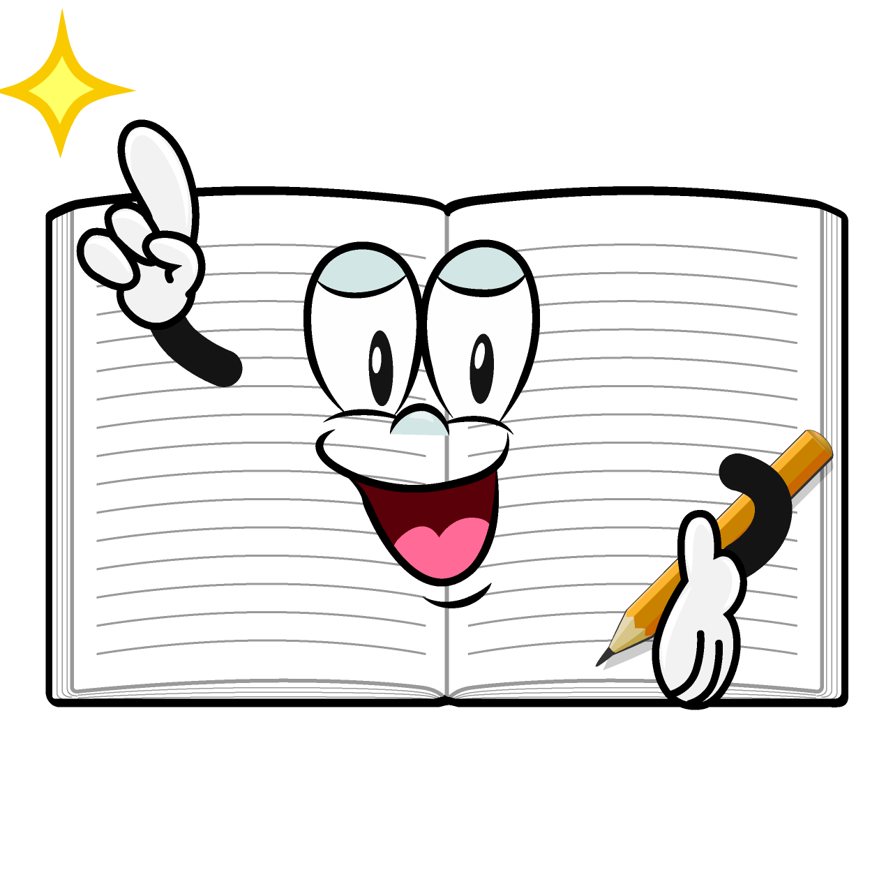 Posing Open Notebook