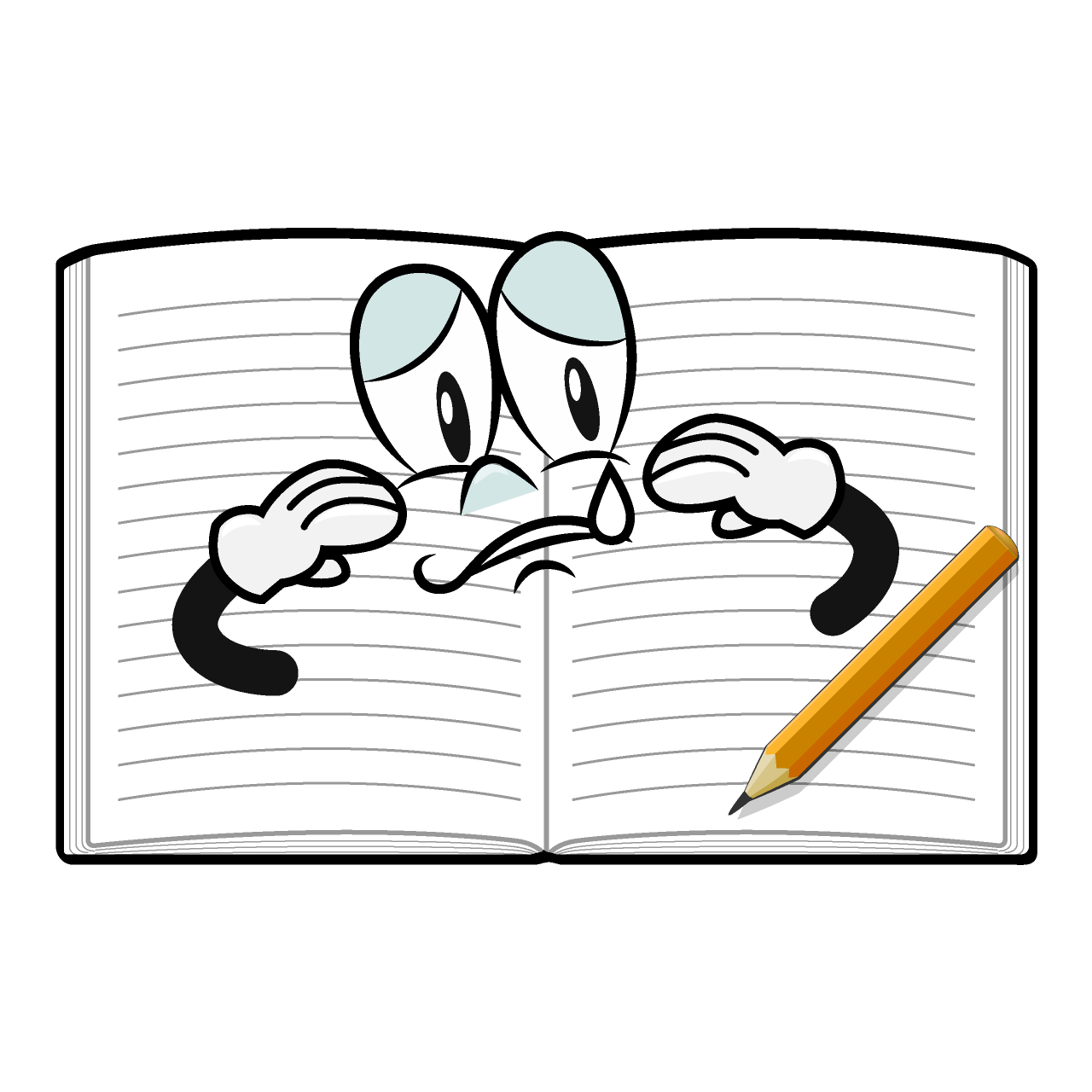 Sad Open Notebook