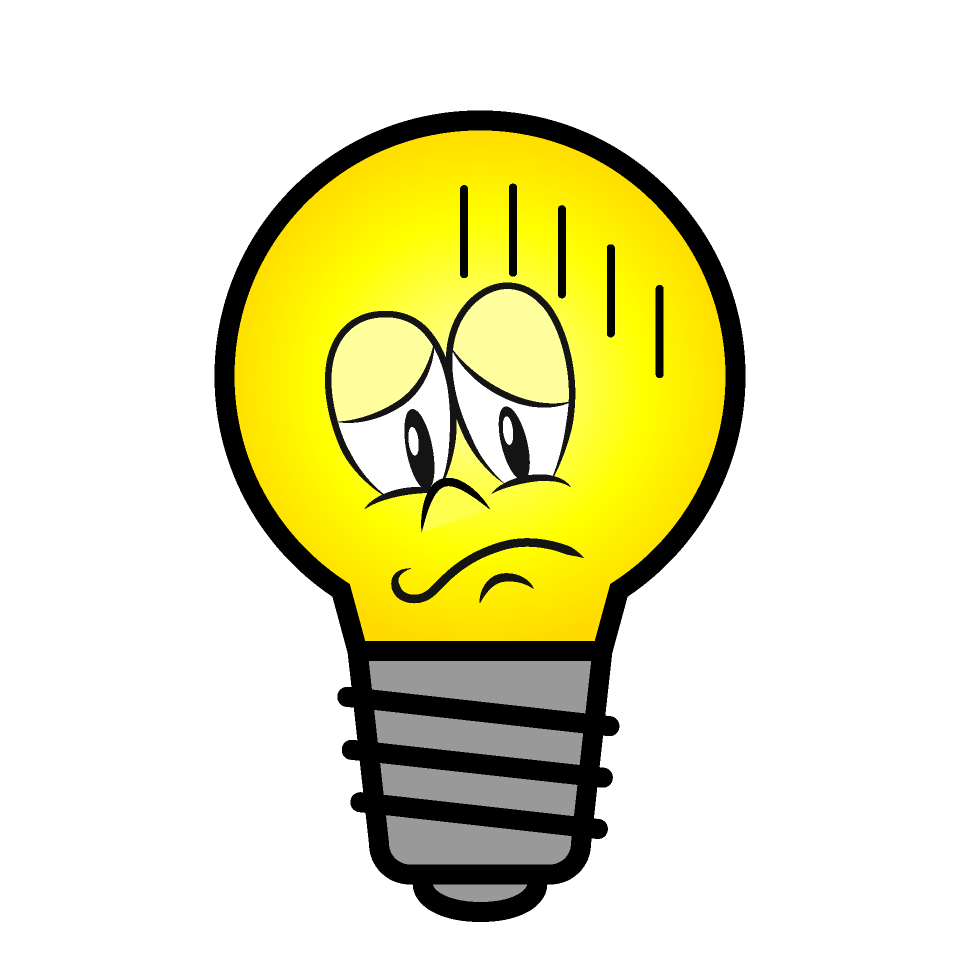 Depressed Light Bulb