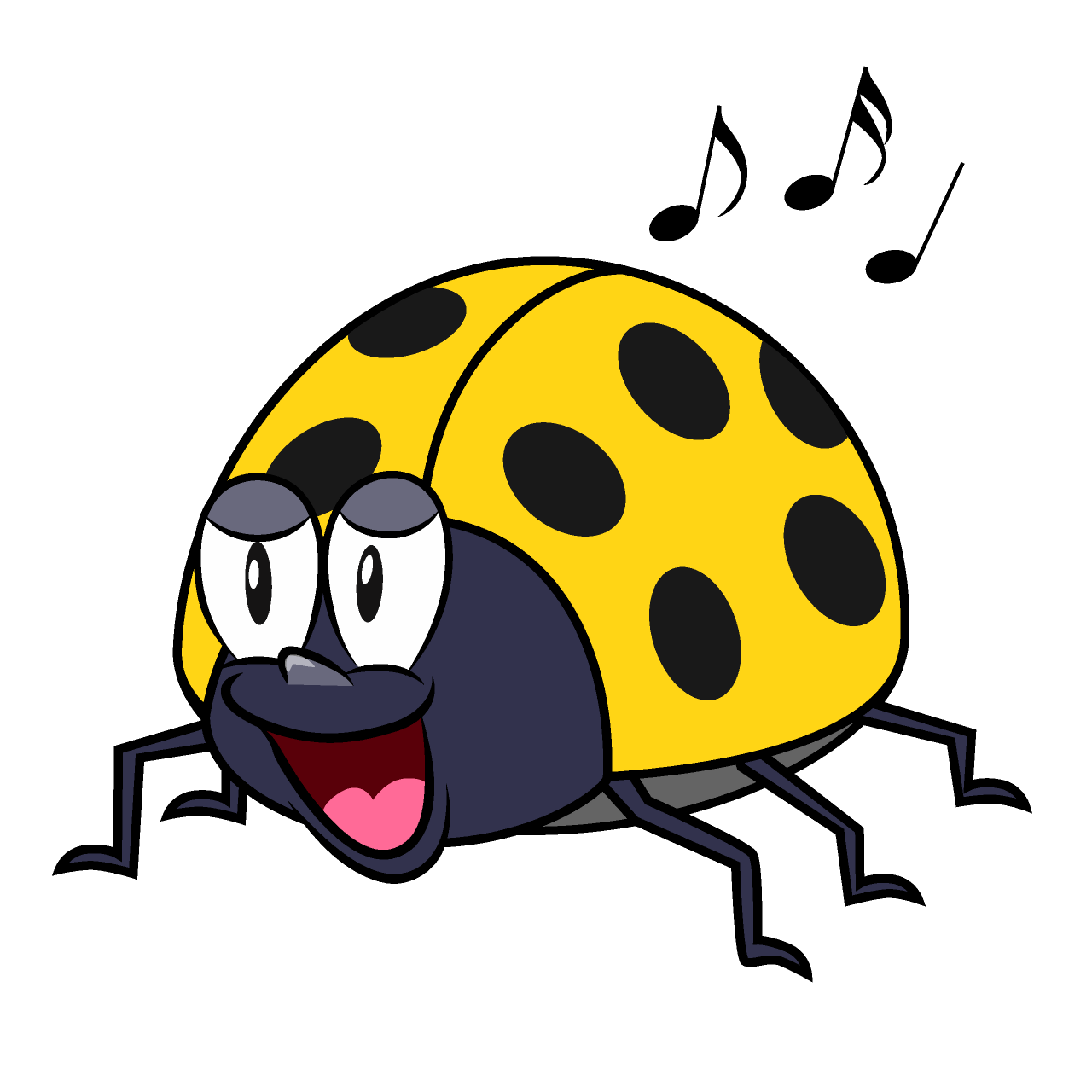 Singing Yellow Ladybug