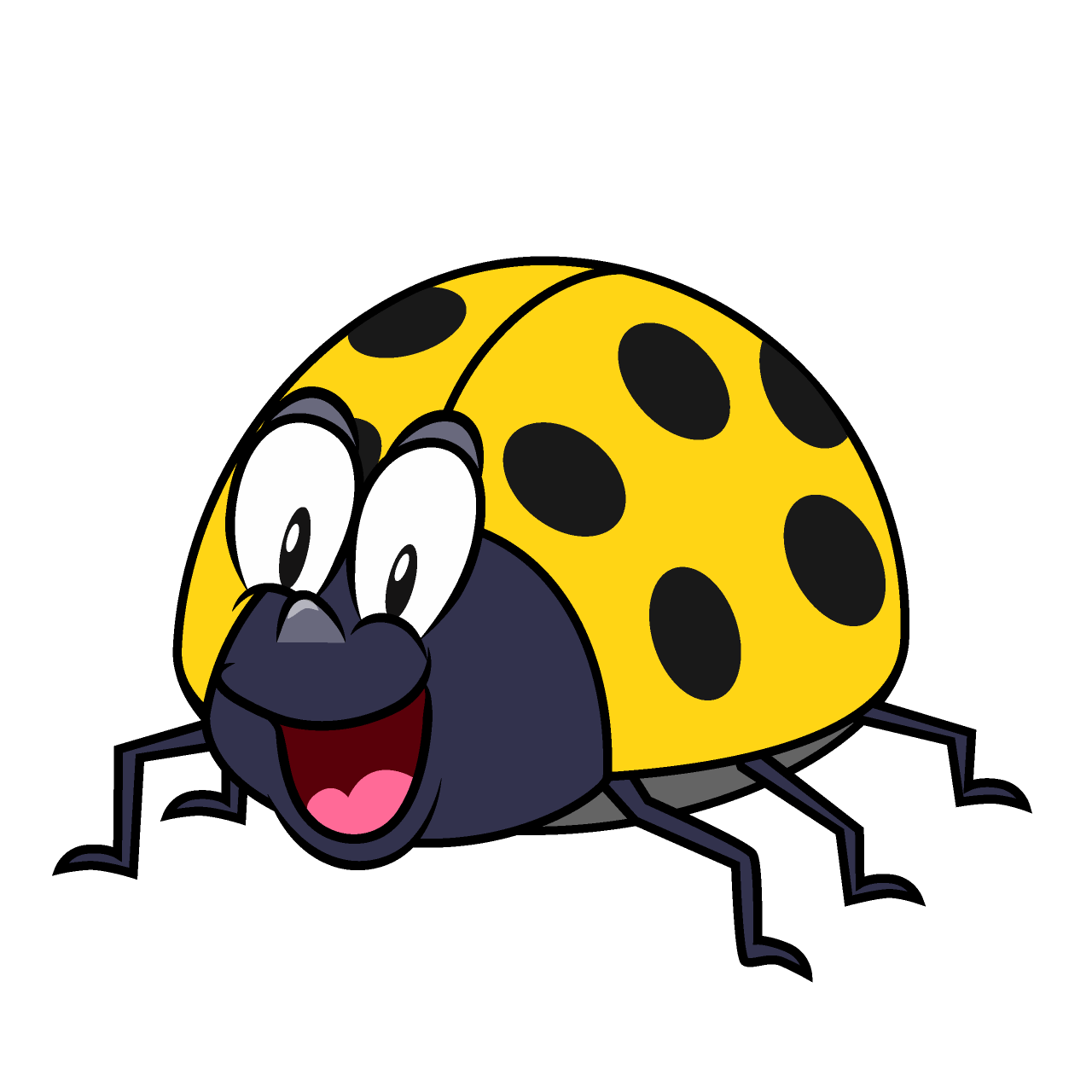 Surprising Yellow Ladybug