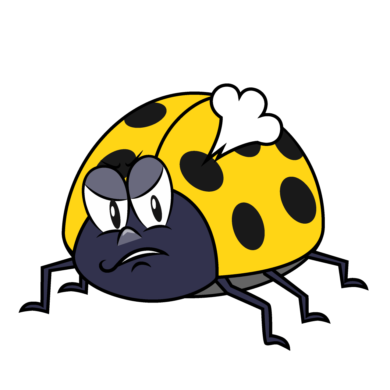 Angry Yellow Ladybug