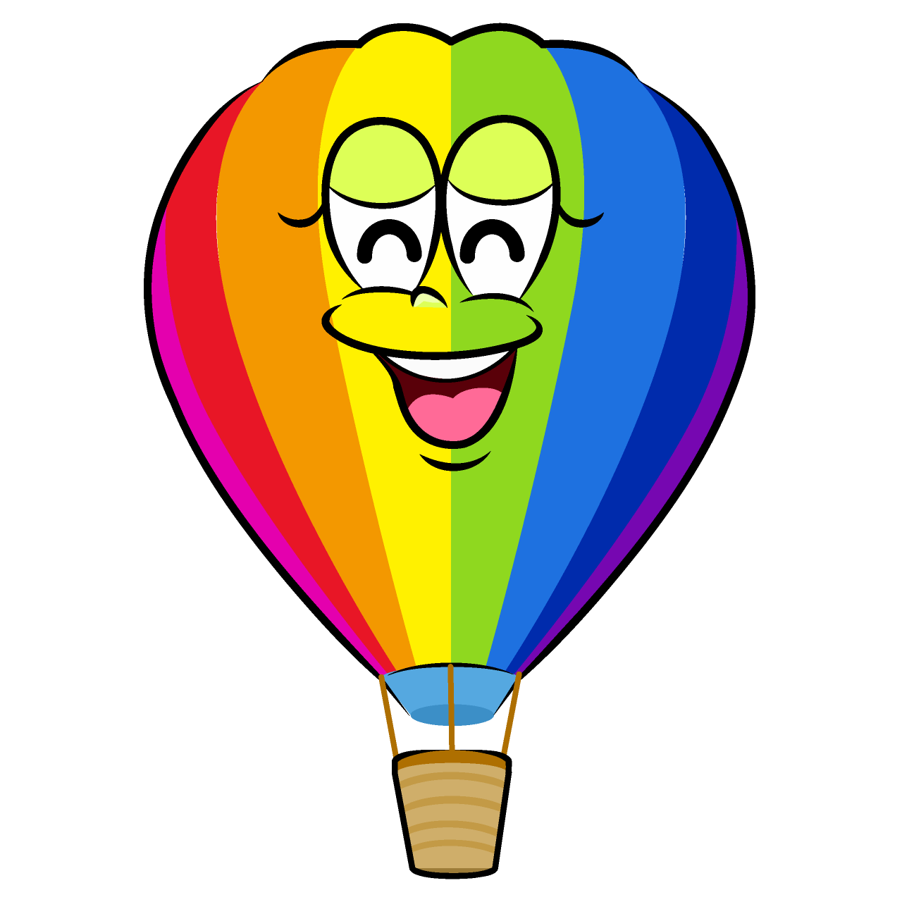 Smiling Rainbow Airballoon