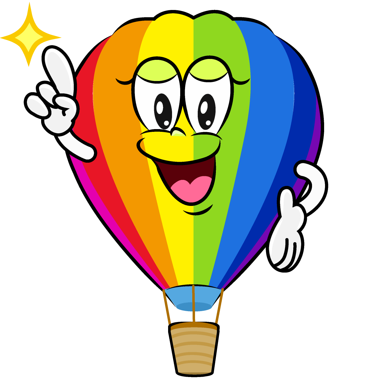 Posing Rainbow Airballoon