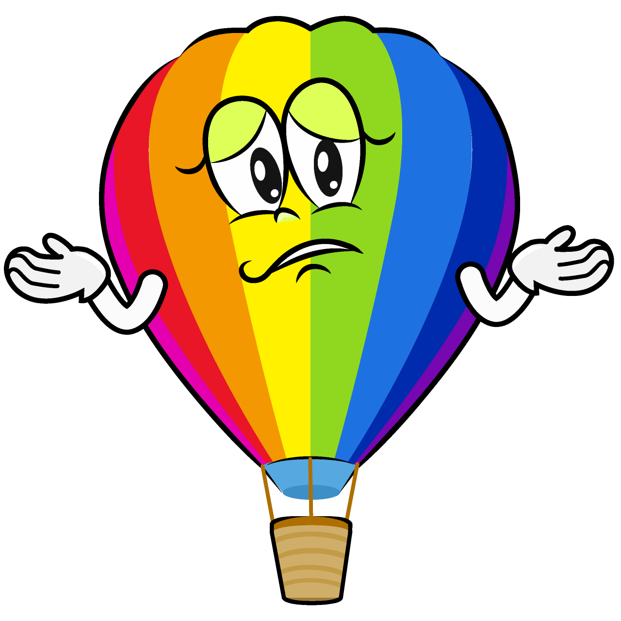 Troubled Rainbow Airballoon