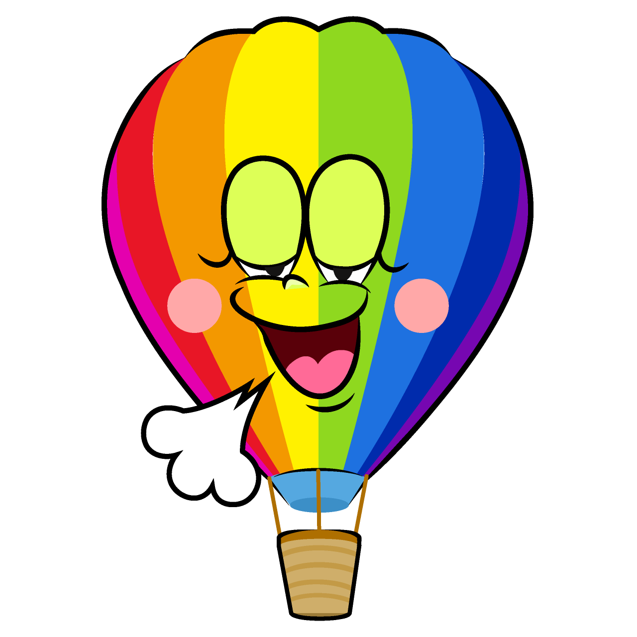 Relaxing Rainbow Airballoon