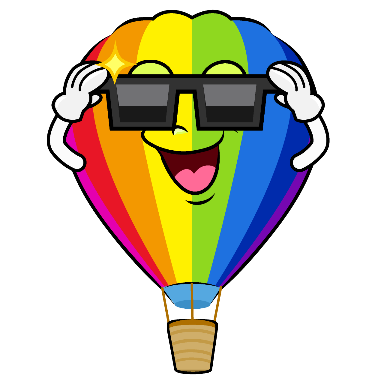 Cool Rainbow Airballoon