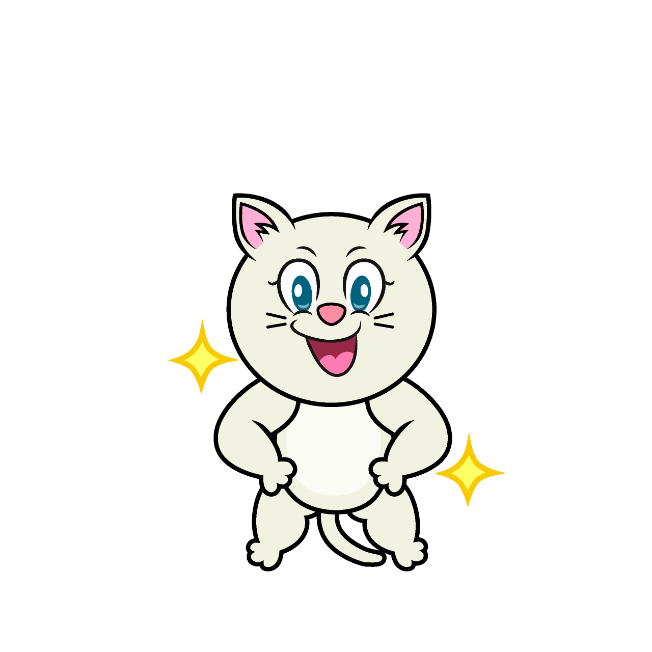 Gato Blanco Brillante