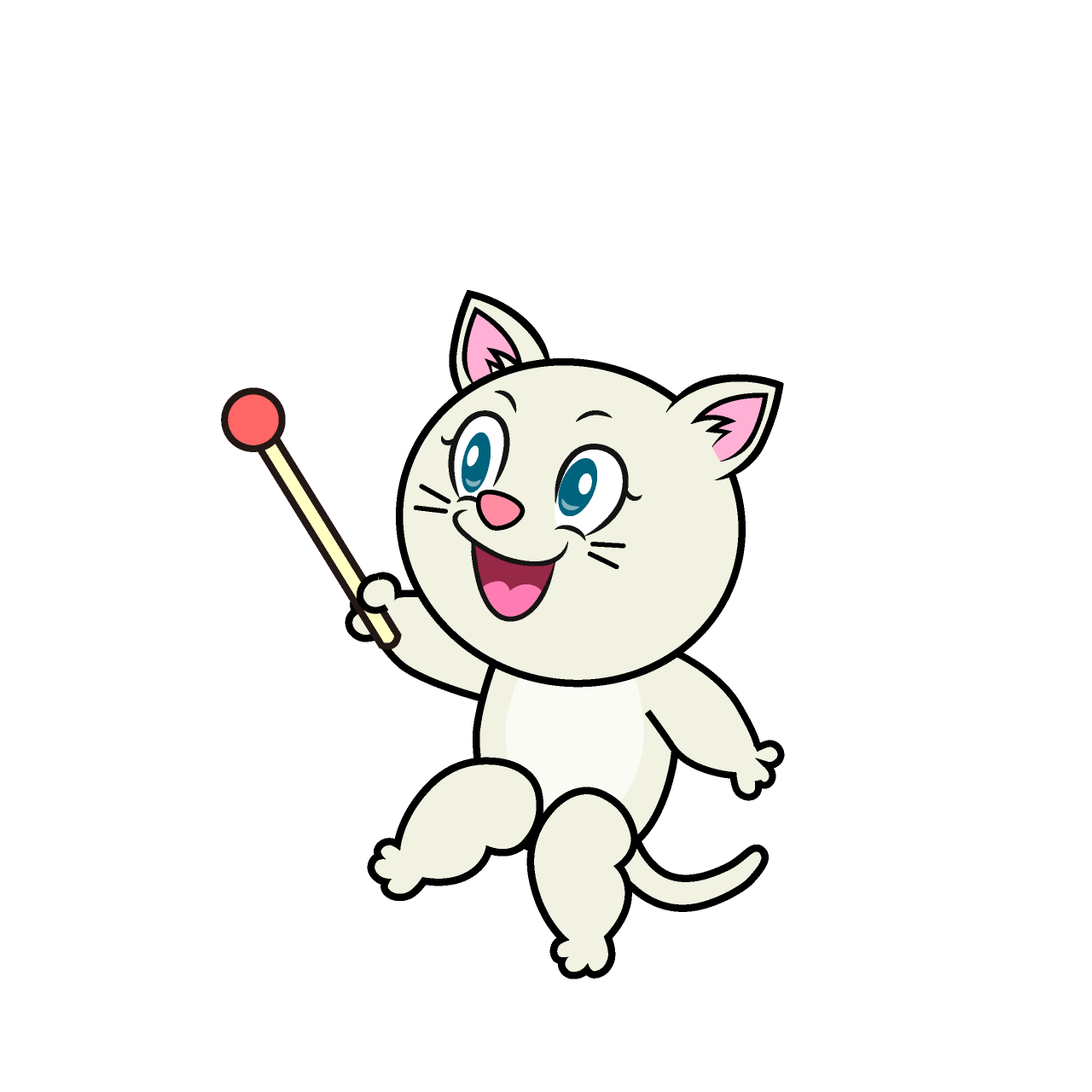 Gato Blanco Hablando