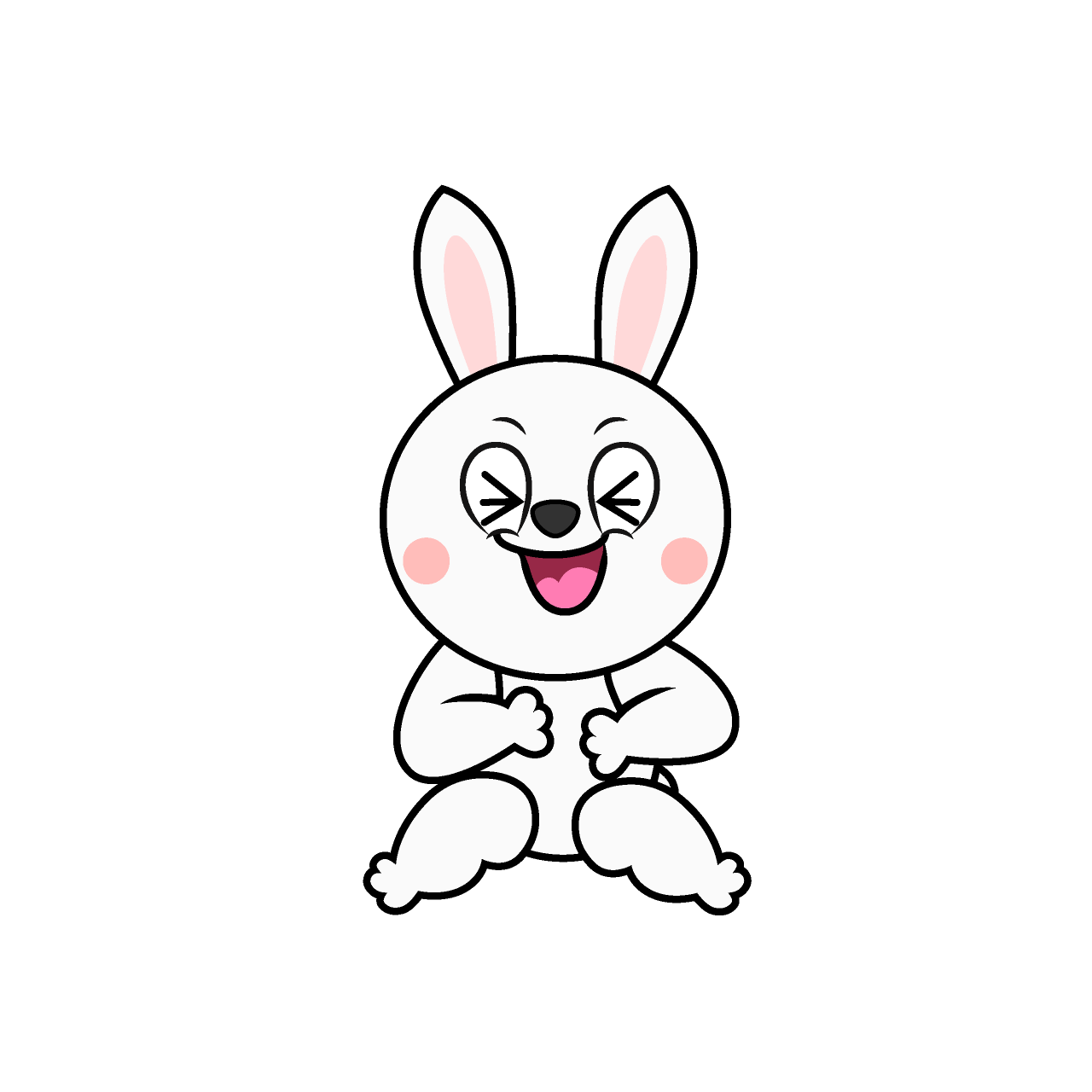 Laughing White Rabbit
