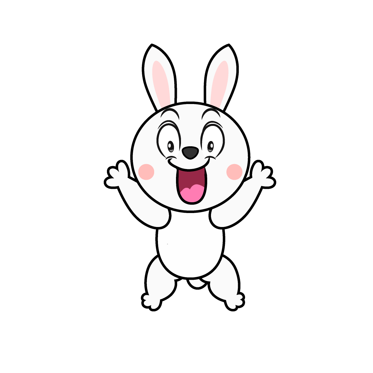 Surprised White Rabbit