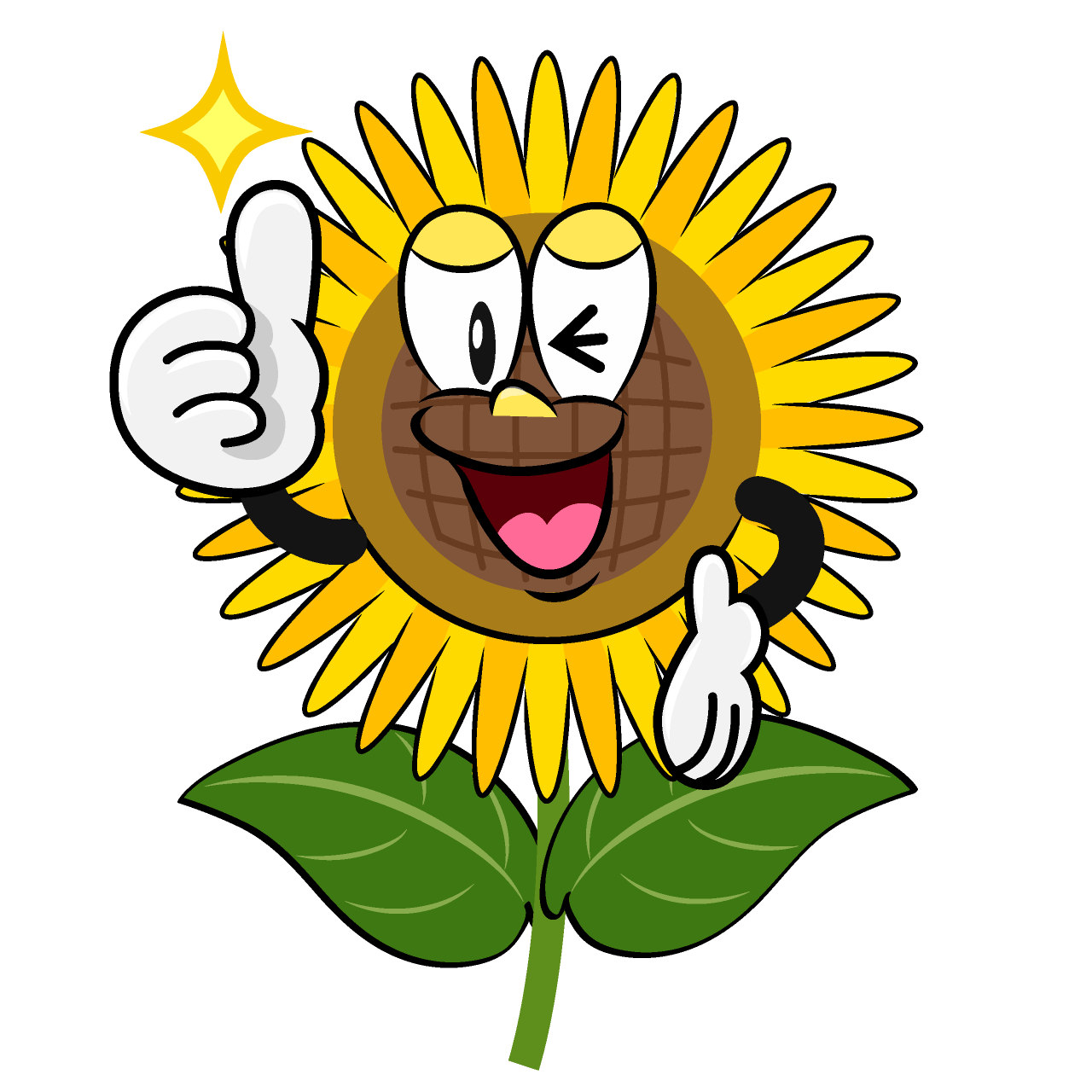 Thumbs up Sunflower