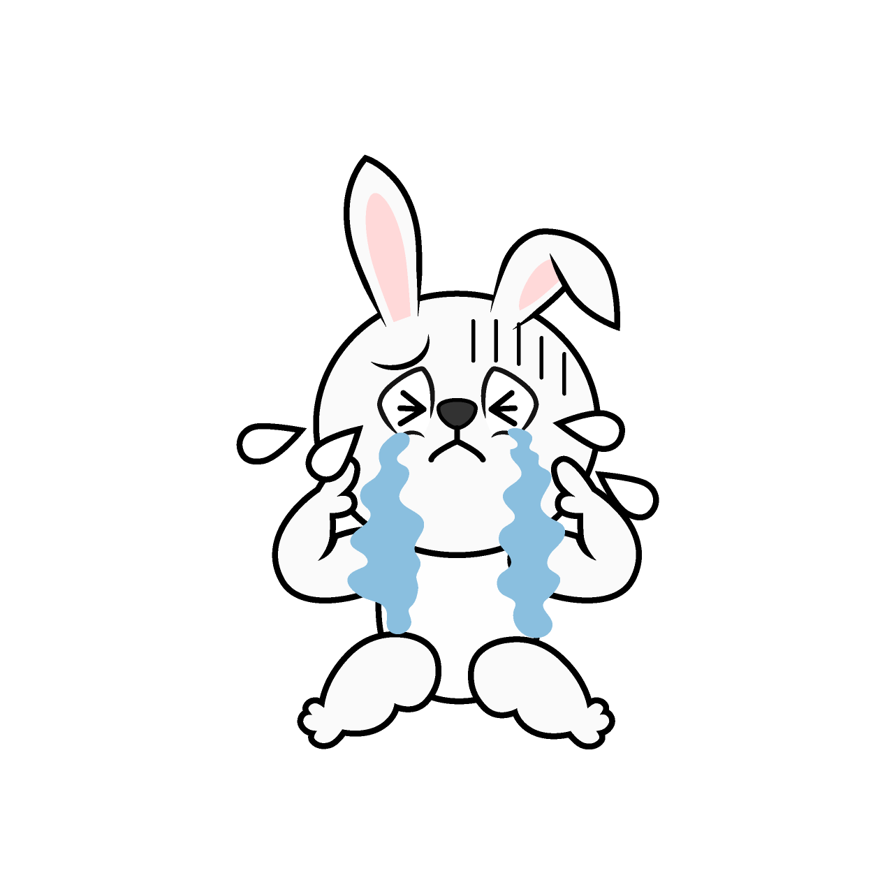 Crying White Rabbit