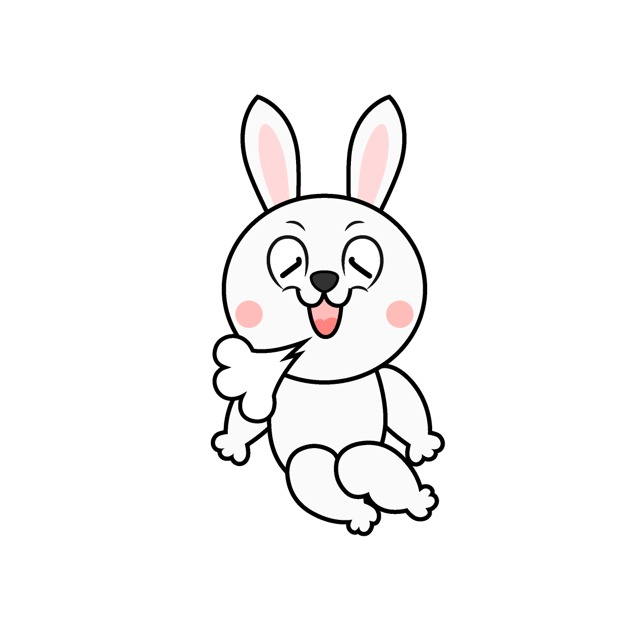 Relaxing White Rabbit