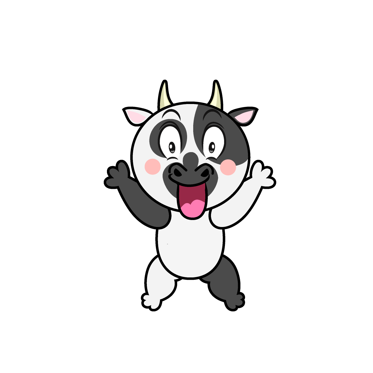 Surprised Cow