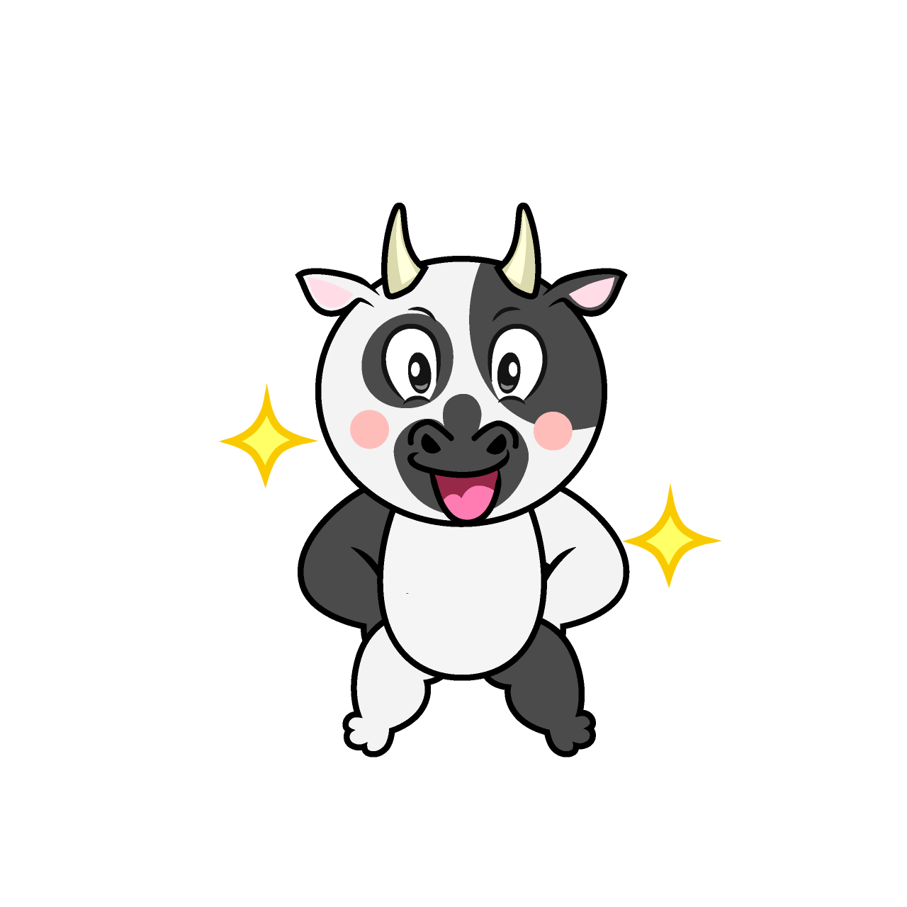 Glitter Cow