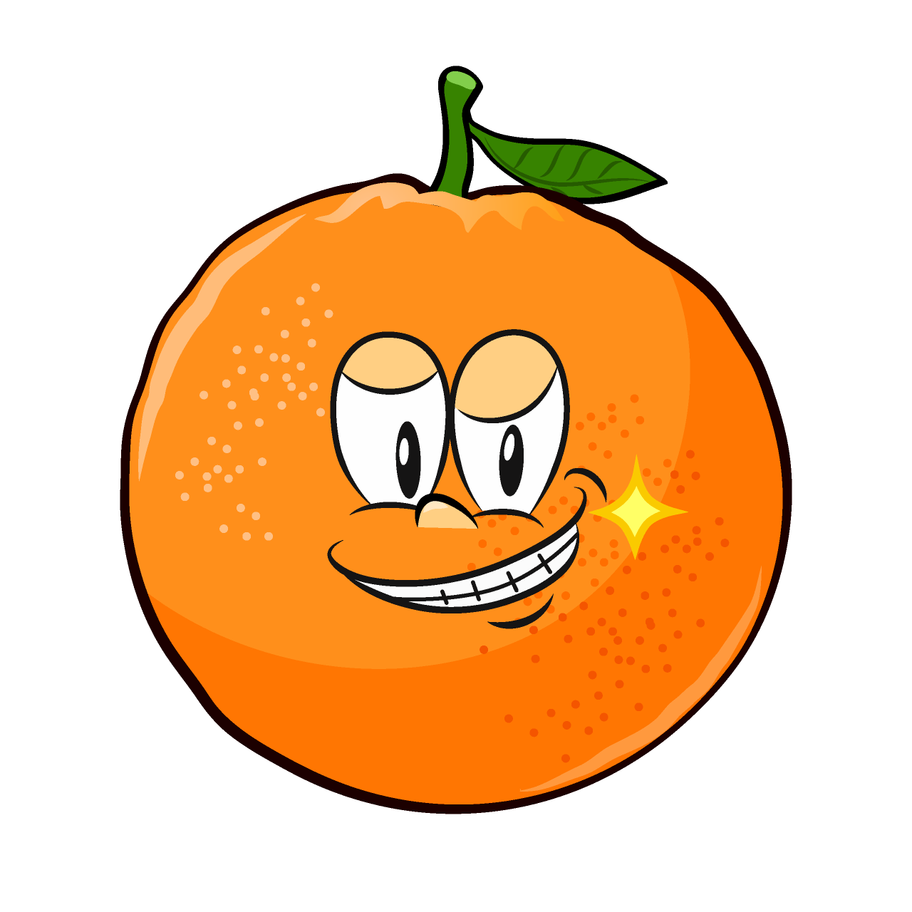 Grinning Orange