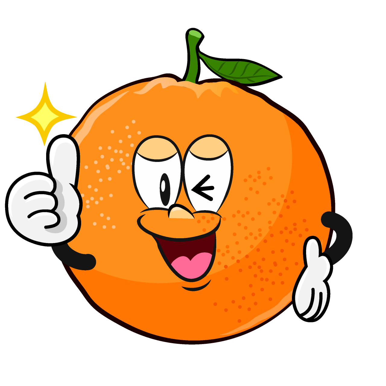Thumbs up Orange