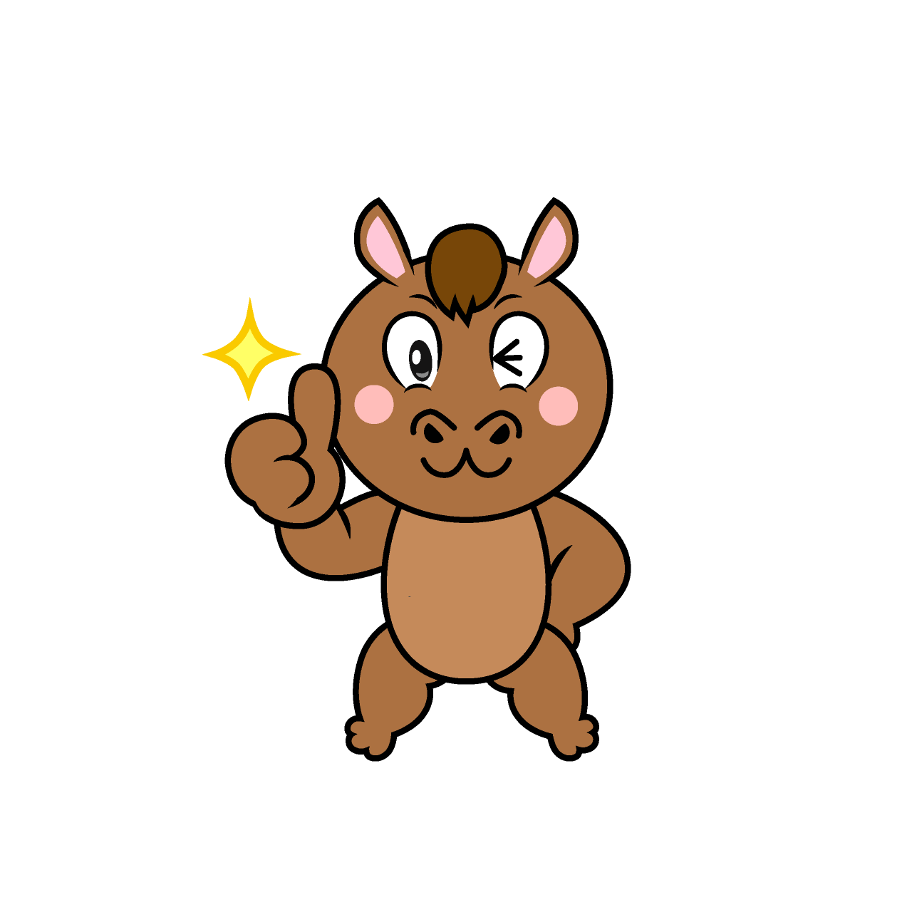 Caballo con Pulgares Arriba
