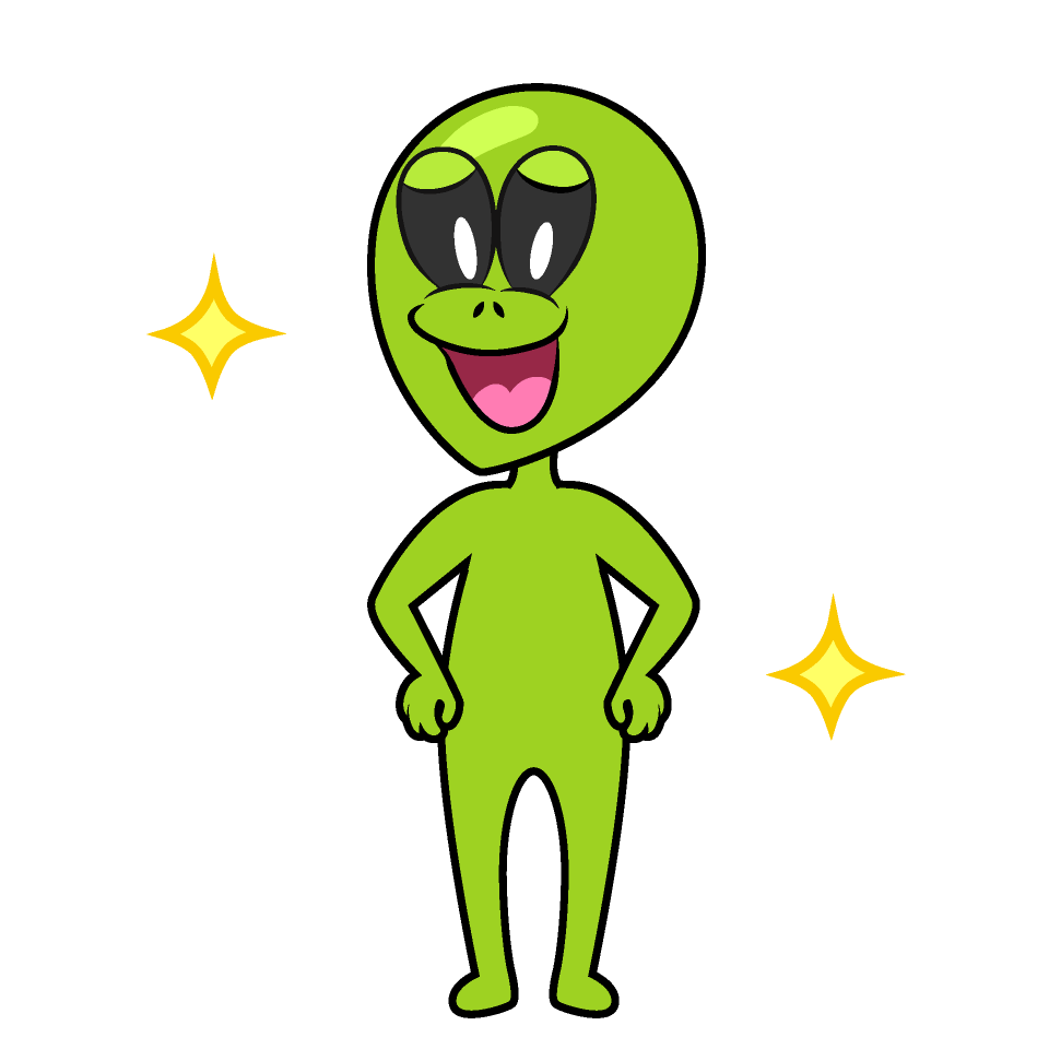 Confident Alien