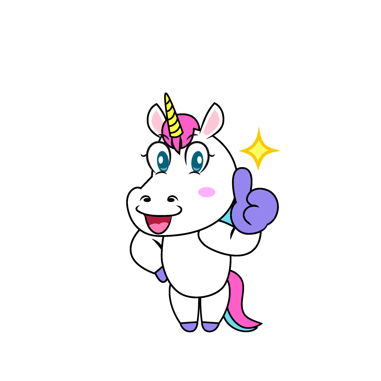 Thumbs Up Unicorn