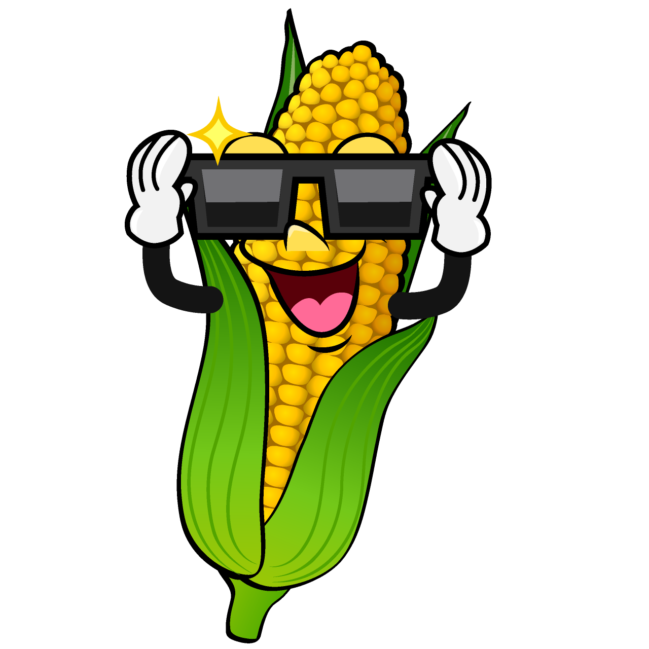 Corn with Sunglasses
