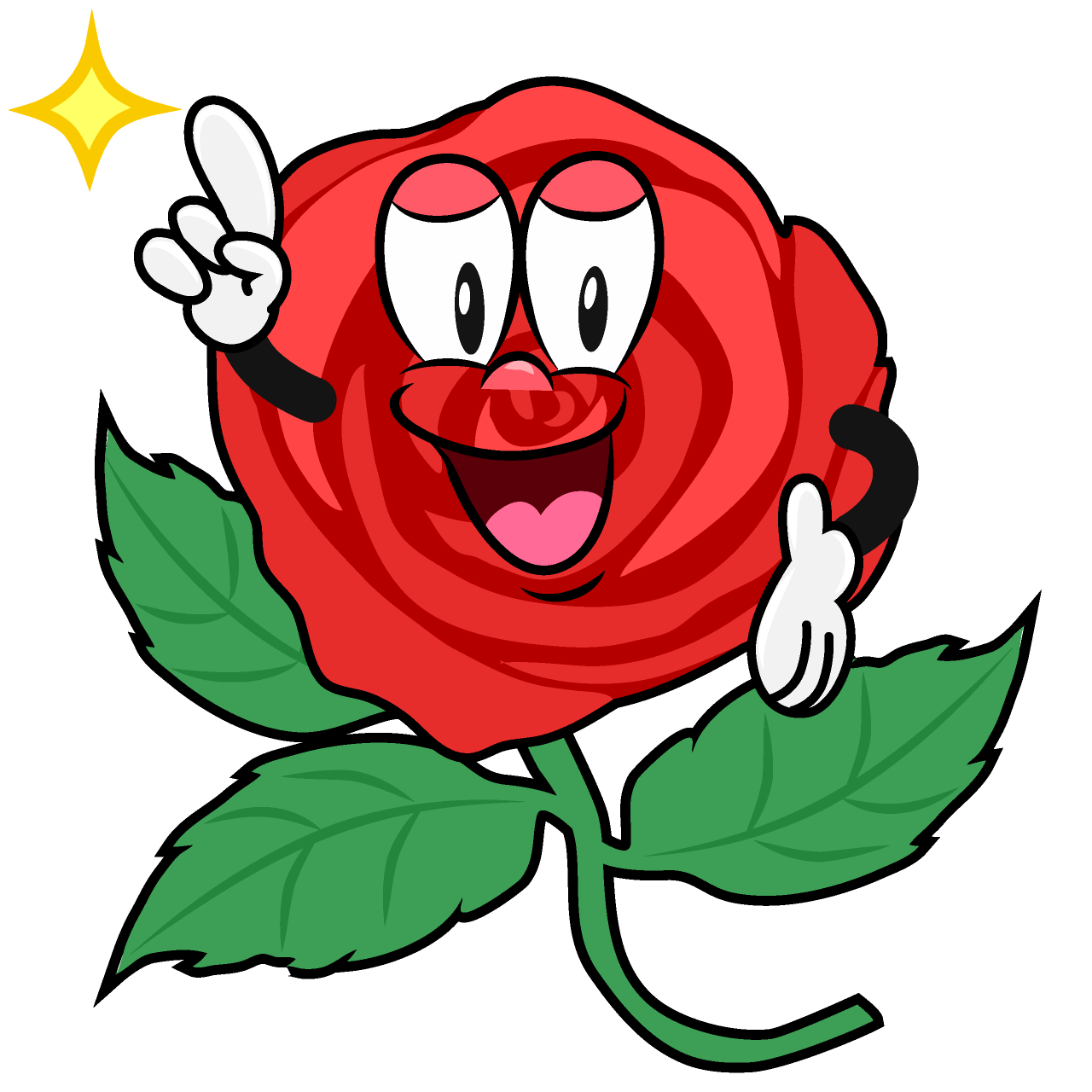 Rosa Pose Señalando