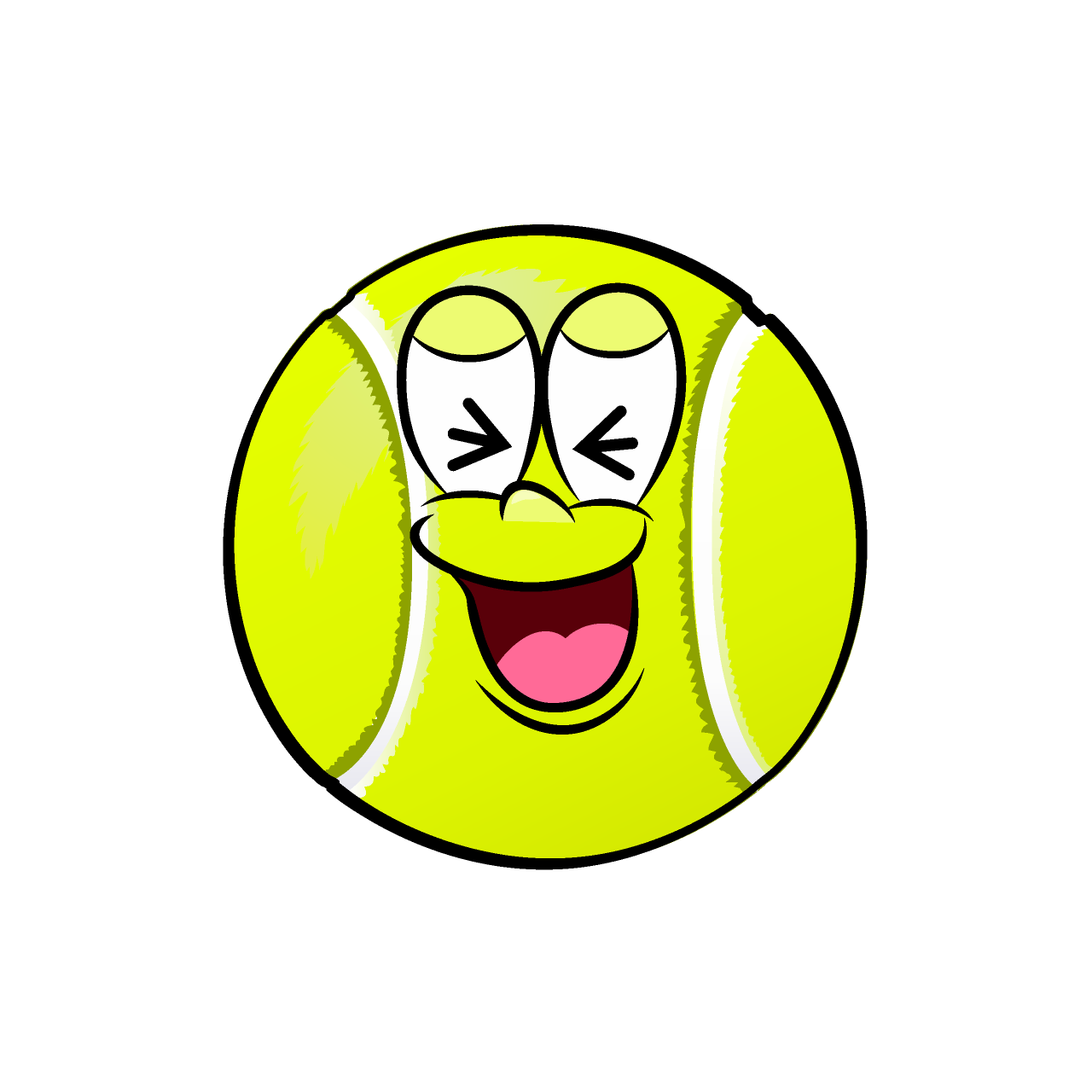 Laughing Tennis Ball