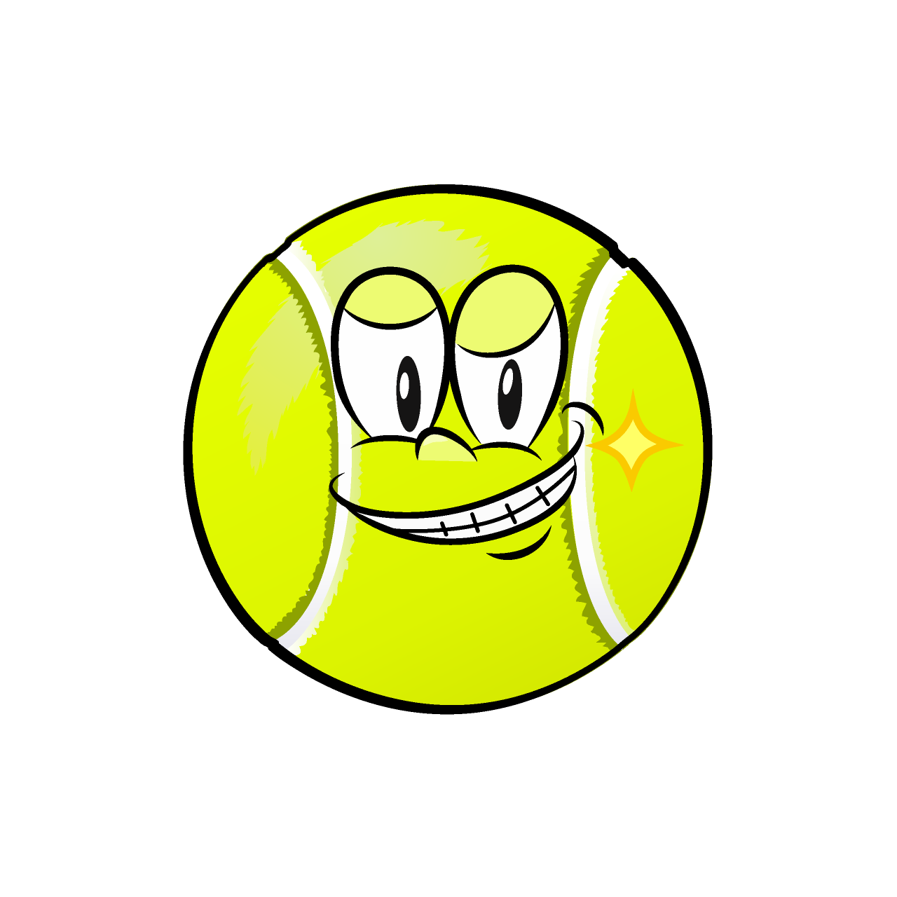 Grinning Tennis Ball
