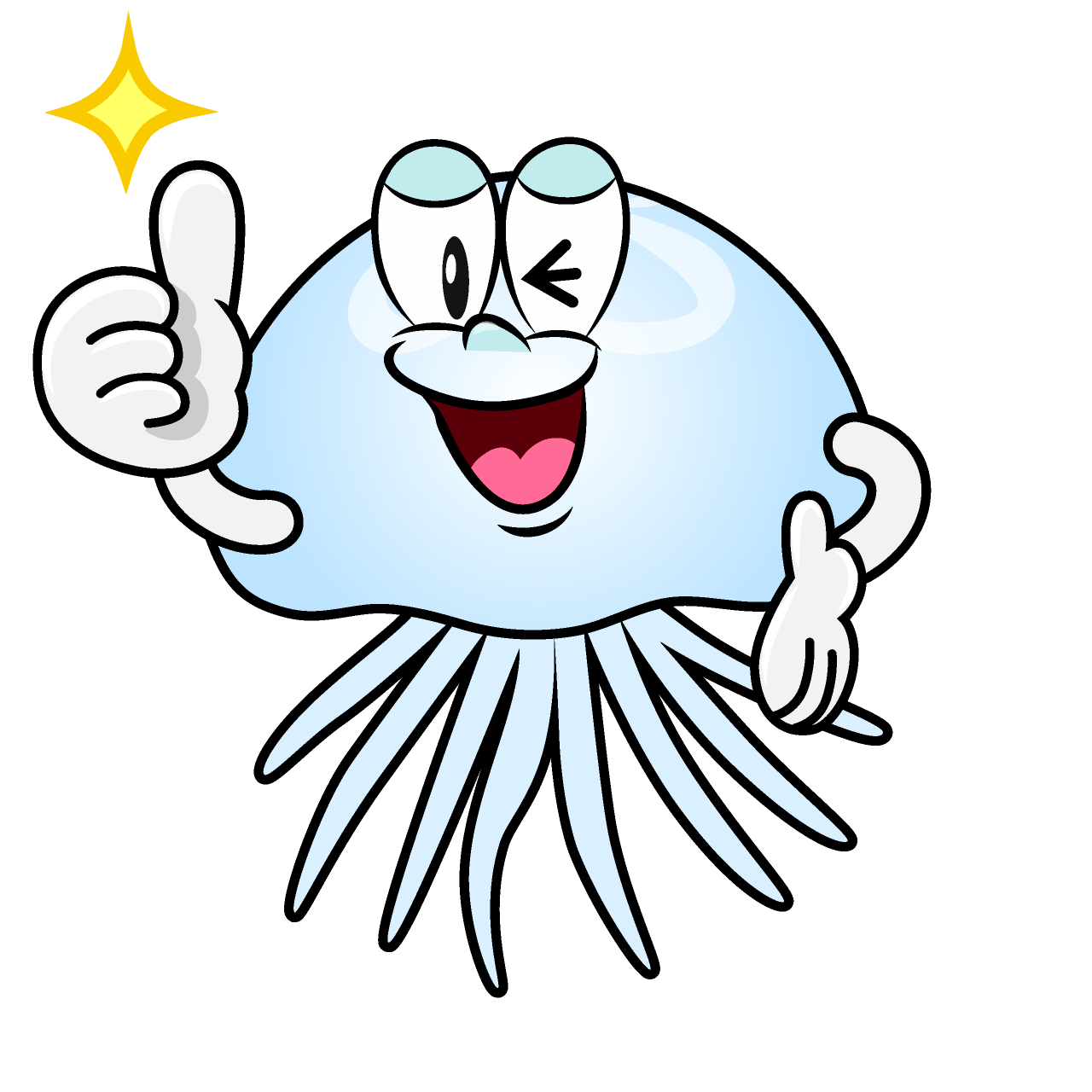Thumbs up Jellyfish